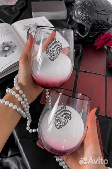 Набор Бокалов Стаканов Killstar Ana-Tomic Сердце