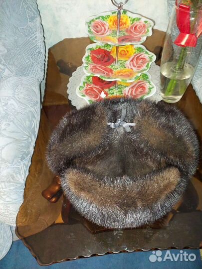 Норковая шапка мужская 59 60