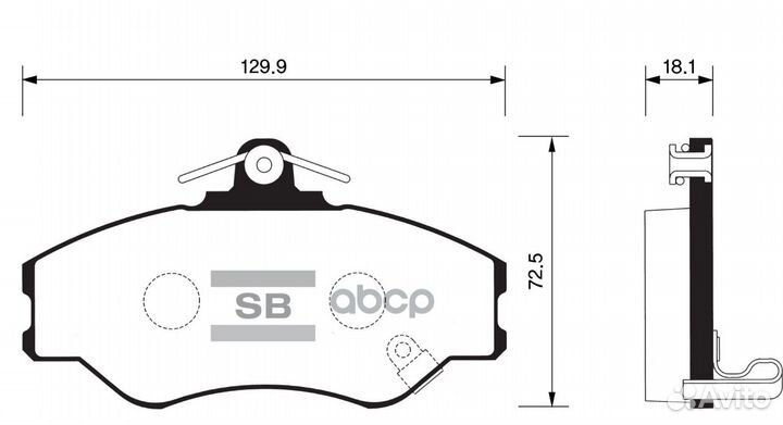 Колодки тормозные дисковые SP1072 Sangsin brake