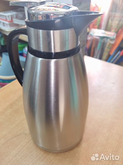 Термос 2 л металл помпа