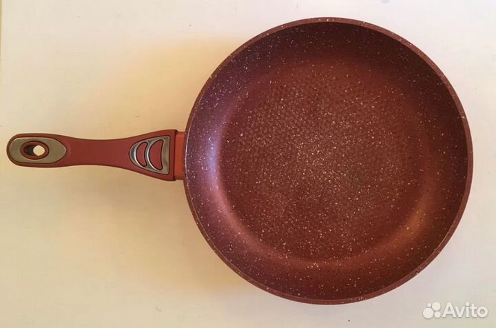 Сковорода Bekker Sunrise мрамор 30 см с крышкой