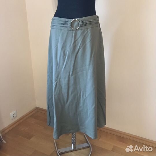 Юбка Ostin хаки лён р.50 XL
