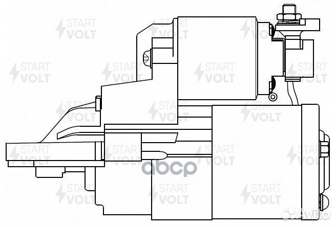 Стартер 1,4кВт Mazda 3 BL (08) /6 GH (07) 2.0i