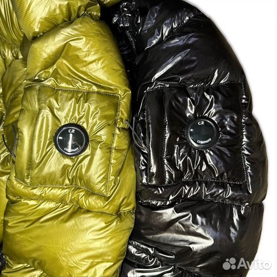 Пуховик cp company dd shell зеленый