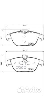 Колодки тормозные дисковые задн. mercedes-benz