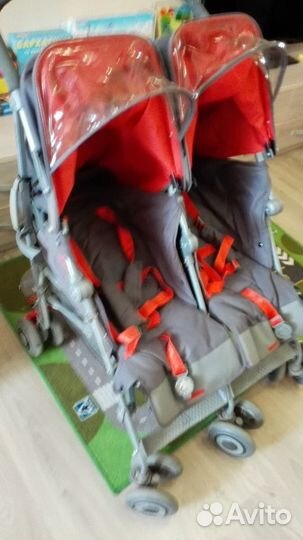 Коляска для двойни Maclaren Twin Techno