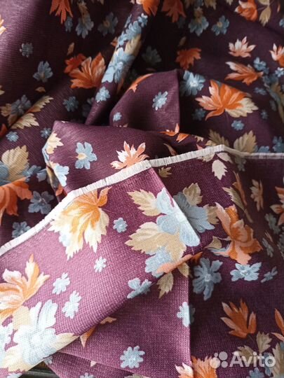 Отрез ткани СССР. Ацетатный шелк