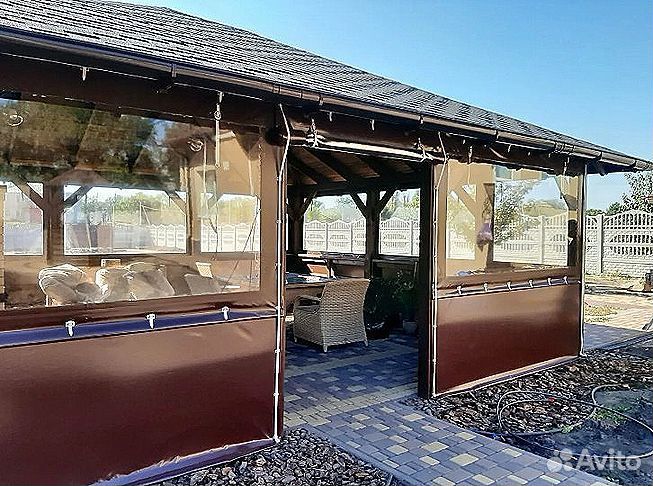 Мягкие окна для беседки