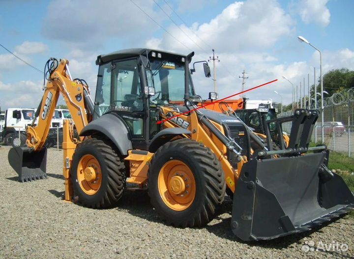 Стекло лобовое нижнее для погрузчика case