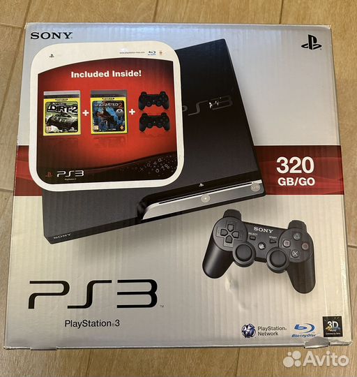 Sony playstation 3 slim 320 GB+ акксесуары+диски