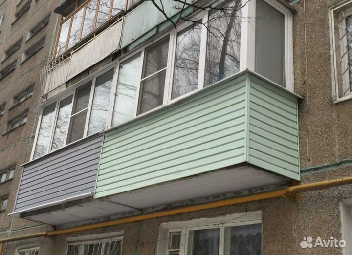 Остекление раздвижное с отделкой