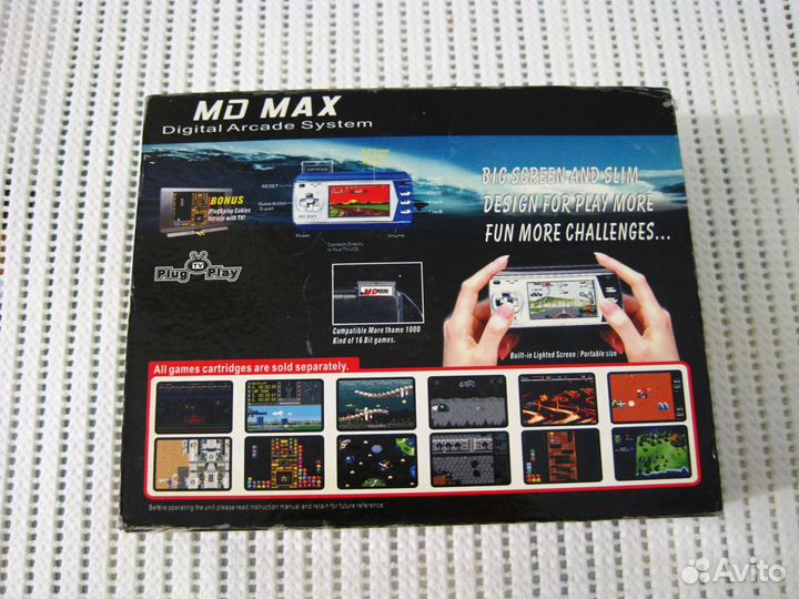 Карманная игровая приставка MD MAX (типа sega)