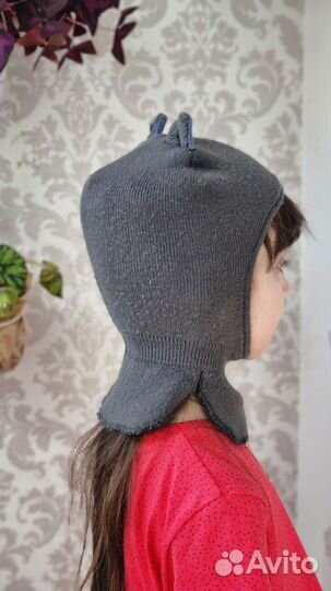 Шапка шлем медвежонок