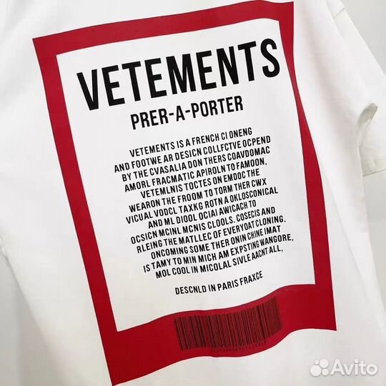 Футболка vetements