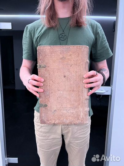 Антикварный фолиант 17 века, 1663 год, проповеди