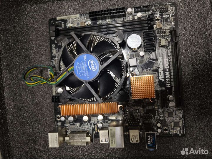 Intel core i5 6400 + h110 asrock + кулер
