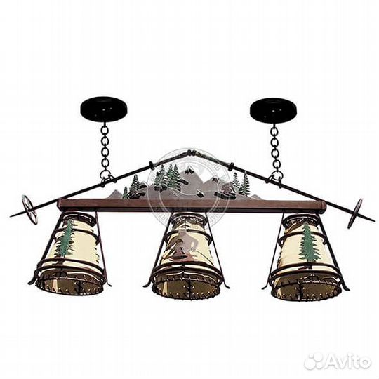 Люстра в обеденную “Для лыжника”