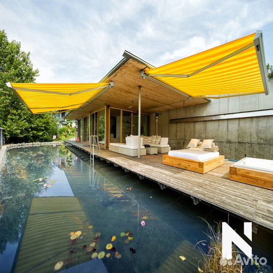 Маркизы ручное управление для ресторана и отеля