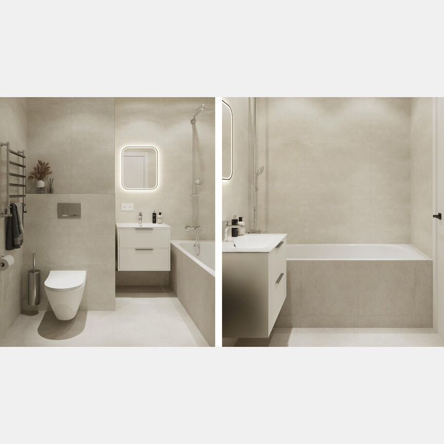 1-к. апартаменты, 54,6 м², 6/10 эт.