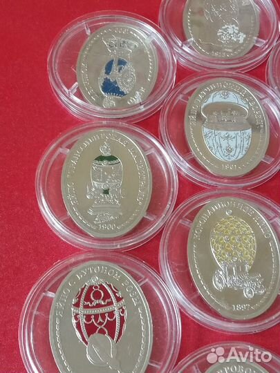 Серебряные монетовидные жетоны