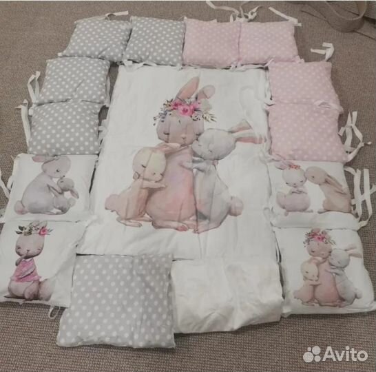 Бортики в кроватку для новорожденных