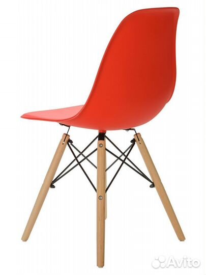 Стул в стиле eames DSW,красный, 1 шт