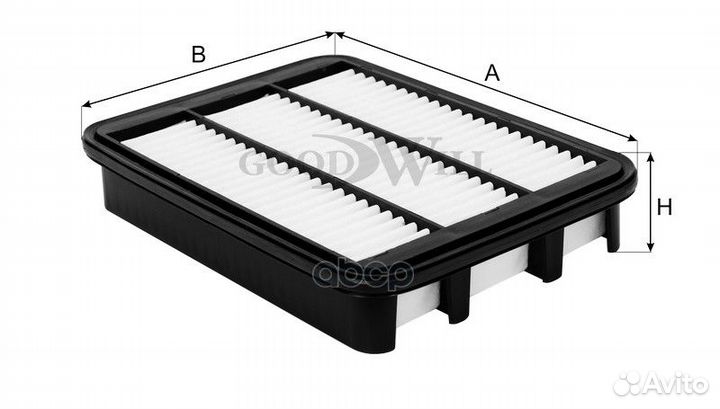 Фильтр воздушный chery tiggo (T11) 2005-2015 AG