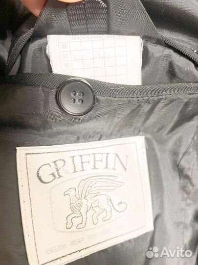 Пиджак мужской черный Griffin 46 р-р