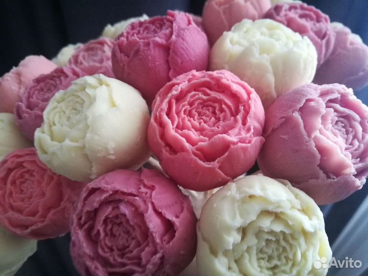 Шоколадные цветы (пионы)