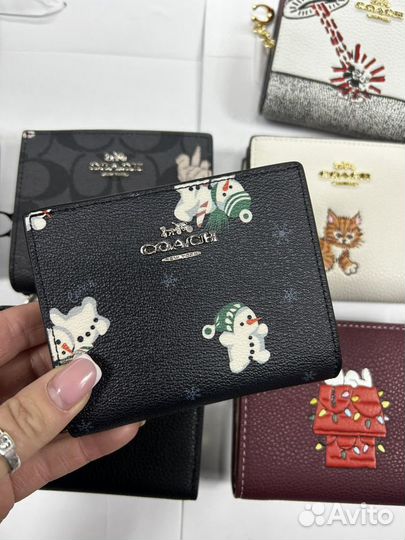 Кошелек Coach новый натуральная кожа