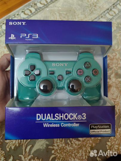 Джойстик ps3 зелёный