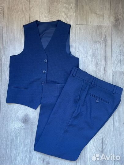 Школьный костюм для мальчика 146 синий