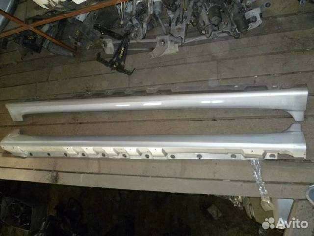 Пластиковые накладки на порог Toyota Wish