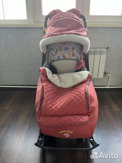 Детские санки коляска ника