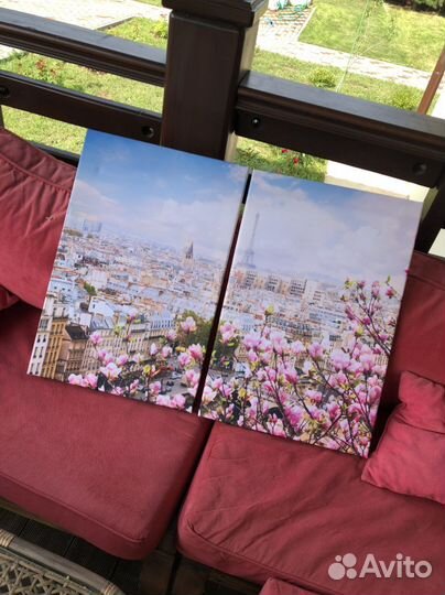 Модульная картина «Магнолии в Париже»