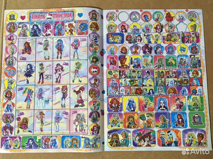Пазлы и Наклейки Монстер Хай