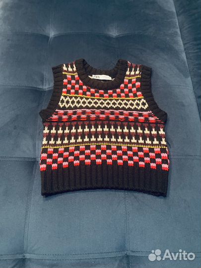 Жилет вязаный Zara S