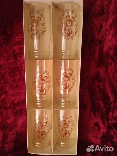 Набор стаканов Олимпиада 80. Олимпийский мишка