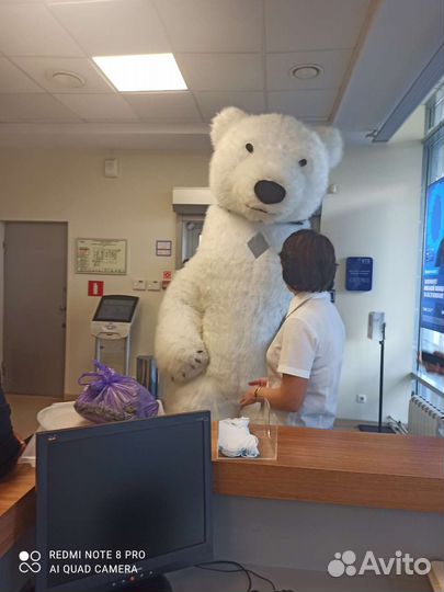 Медведь на день рождения и Чебурашка