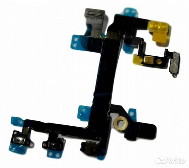 Шлейф для iPhone SE + кнопка включения + кнопки гр