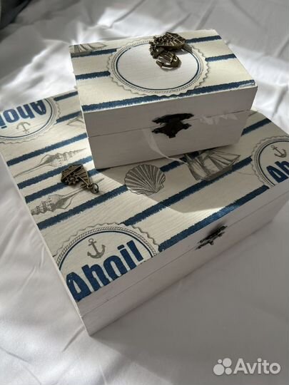 Деревянная коробка декоративная