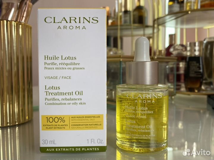 Масло Clarins Lotus Face Treatment Oil