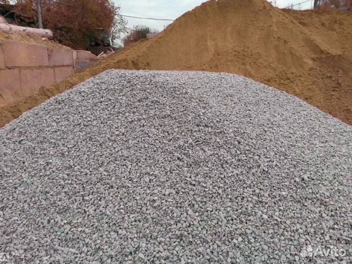 Щебень \ Песок \ Отсев белый 20 фракции от трех ку