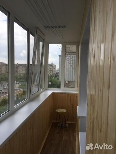 Остекление балкона,окна и двери пвх