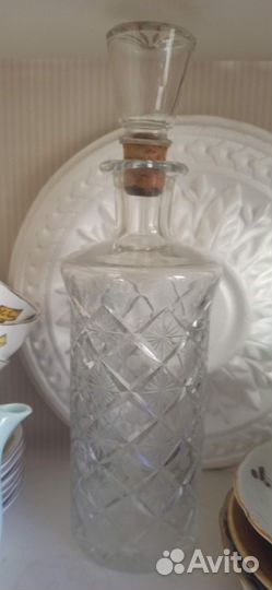 Графин. Хрусталь. Тяжёлый. Пробка не родная