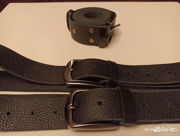 Ремни мужские из натуральной кожи