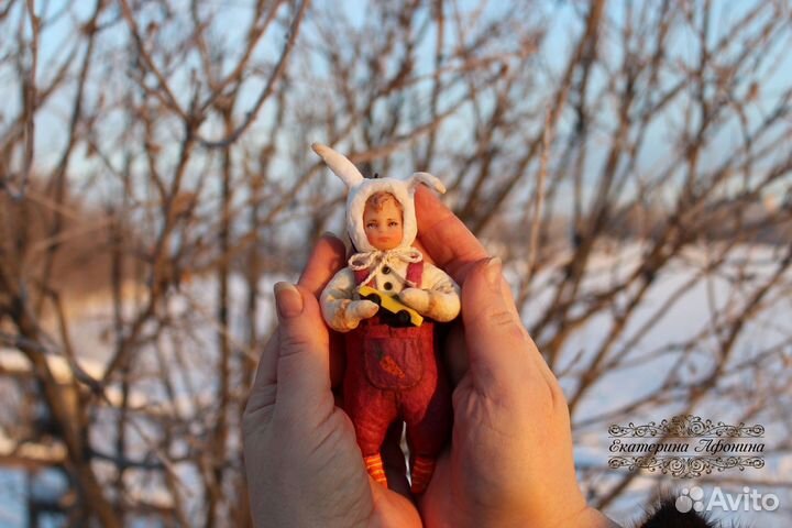 Ватные елочные игрушки