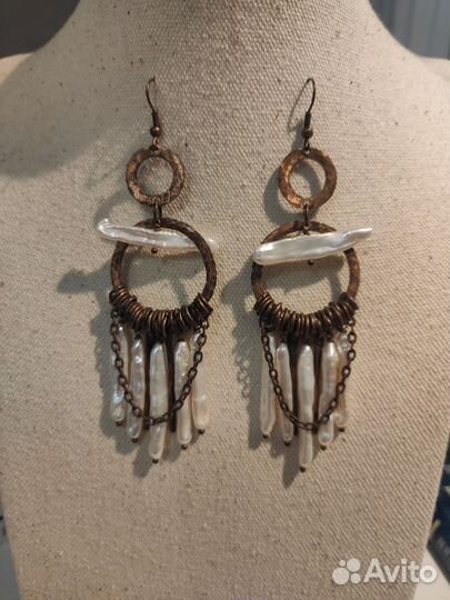 Серьги Ручная работа