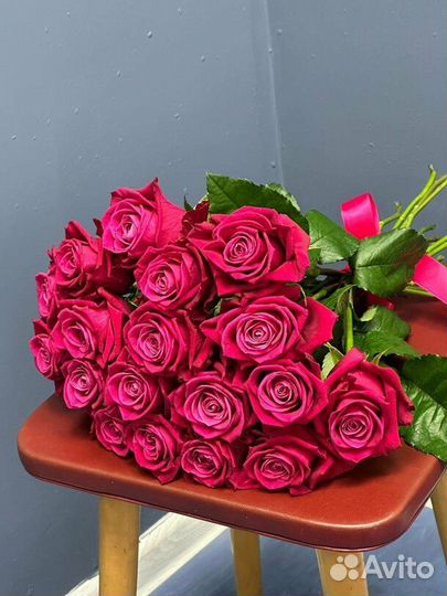 Цветы розы 40см в ассортименте