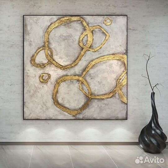 Абстракция. Поталь. Золотая картина